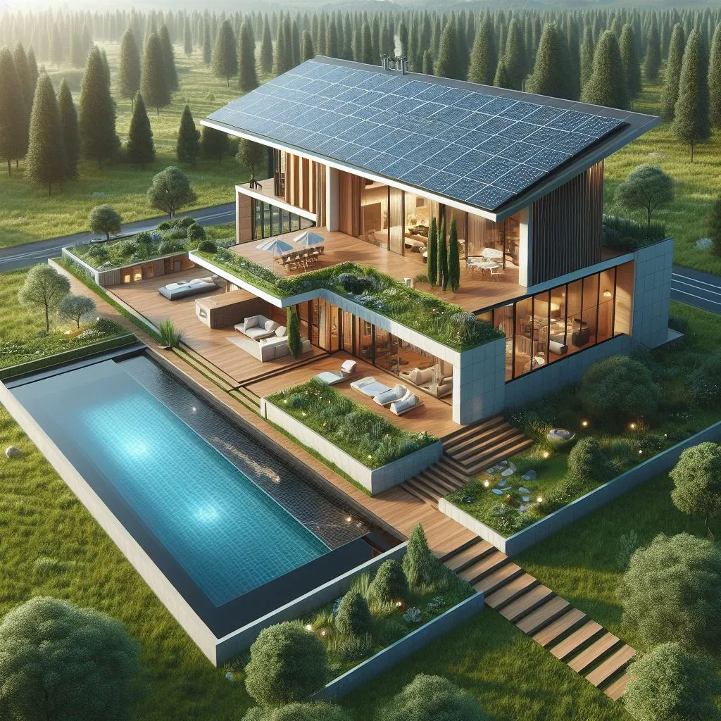 Panneaux photovoltaïque Panneaux solaires Pompe à chaleur Climatisation