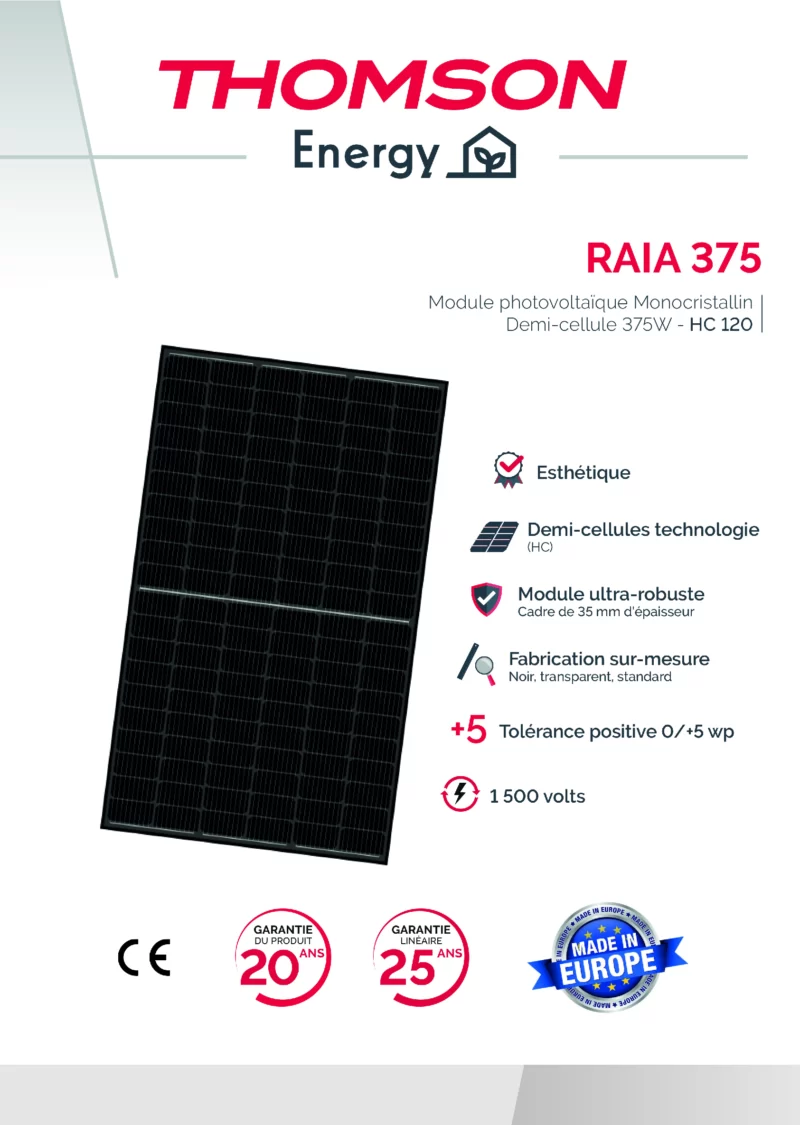 panneaux solaires photovoltaïque Thomson