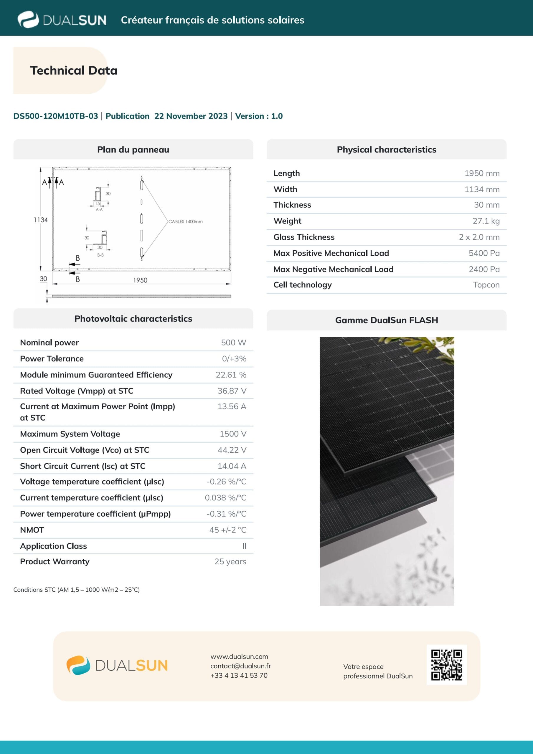 Installation Panneaux solaires Dual Sun